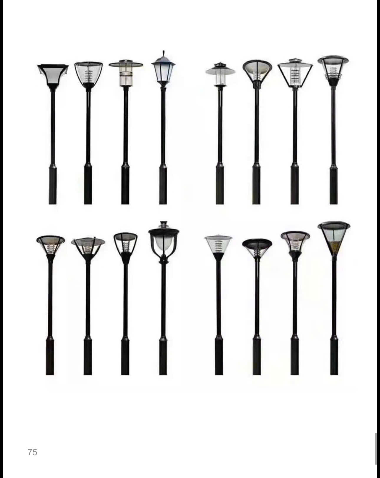 Đèn LED Sân Vườn Trụ Cao